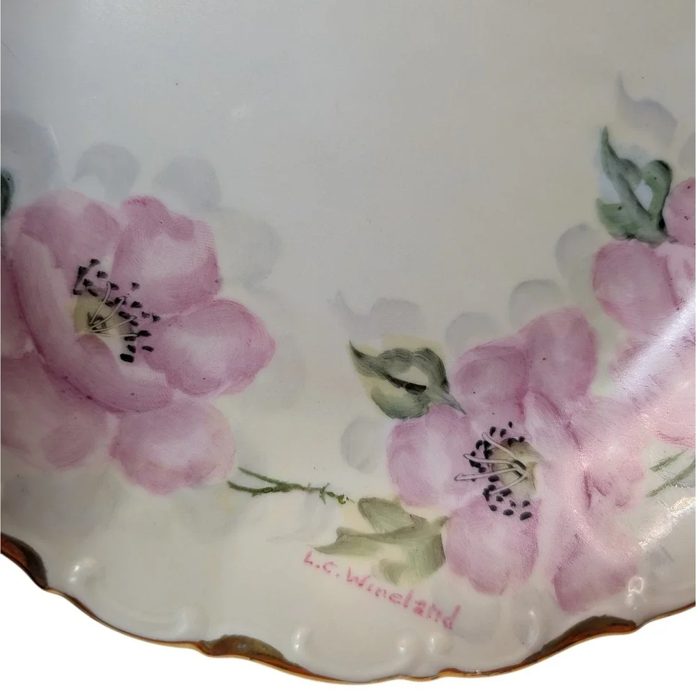 Vintage Seltmann Weiden Soup‎ Bowl Bavaria Hand Painted Signed Set of Four SEE